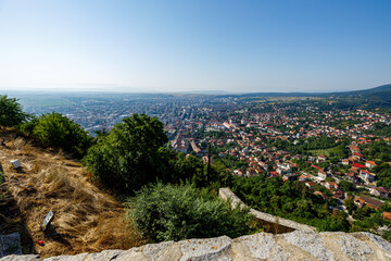 The city of Deva in Romania