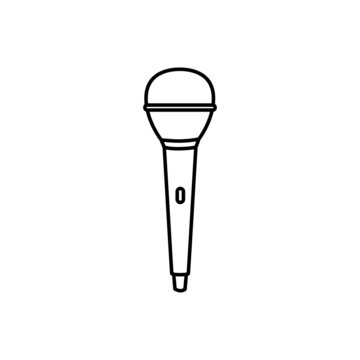 Microphone icon vector. Mic illustration sign. Karaoke symbol.