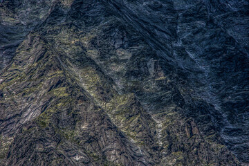 Texture of a big mountain rock face