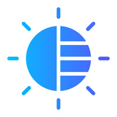 Obraz premium contrast gradient icon