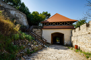 Fototapeta na wymiar The Deva Castle in Romania 