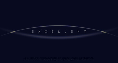 Navy blue premium abstract background with luxury dark golden circles