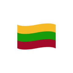 Lithuania flag emoji vector