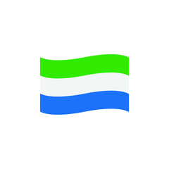 Sierra Leone flag emoji vector