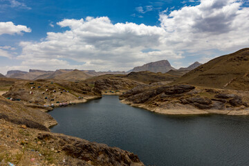 Fototapeta na wymiar Shahak Dam is an archaeological water dam located in Khawlan District, Sana’a , Yemen