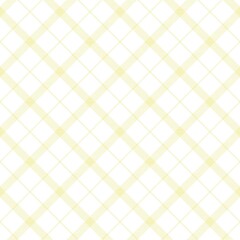 Yellow Diagonal Plaid Tartan textured Seamless Pattern Design
