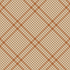 Orange Diagonal Plaid Tartan textured Seamless Pattern Design