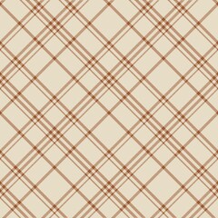 Orange Diagonal Plaid Tartan textured Seamless Pattern Design