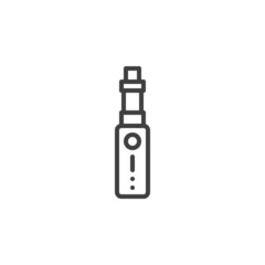 Vaping device line icon