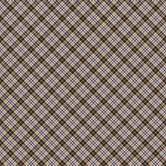 Brown Diagonal Plaid Tartan textured Seamless Pattern Design