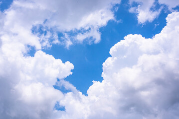 Background of white Clouds In Blue Sky