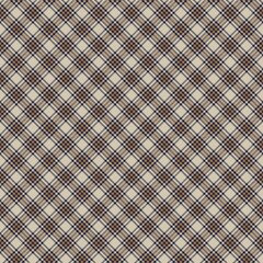 Brown Diagonal Plaid Tartan textured Seamless Pattern Design
