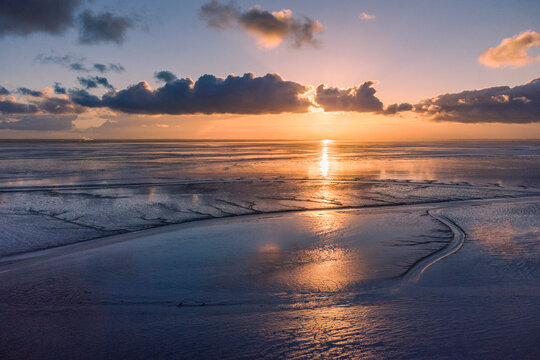 Sonnenuntergang an der Nordseek&uuml;ste
