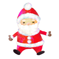サンタクロース　水彩　クリスマス