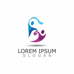 Community Logo design vector template. Teamwork Design inspiration