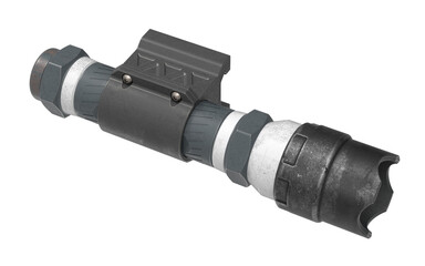 3D render of a Weapon-Mounted Light