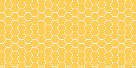 Yellow beehive seamless pattern design