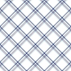 Blue Diagonal Plaid Tartan textured Seamless Pattern Design