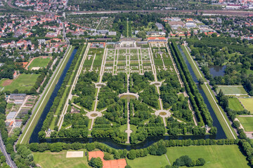 Luftbild Herrenhäuser Gärten Hannover