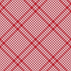 Red Diagonal Plaid Tartan textured Seamless Pattern Design