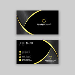 PREMIUM BUSINESS CARD BLACK AND GOLD COLOR