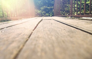 A finished stamped concrete patio floor on outdoor background