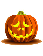 Halloween. Jack's lantern. Halloween motifs. illustration with a pumpkin. Pumpkin. The face on the pumpkin. Vector. Vector pumpkin 2. Emoticons. Sad smiley face. Sad lantern. Sad jack. Sad pumpkin
