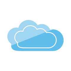 Isolated cloud icon
