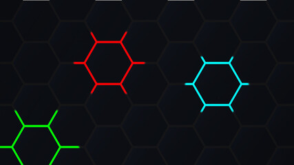 background with hexagons