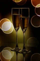 two glasses of wine