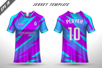 Premium soccer jersey template with abstract texture.