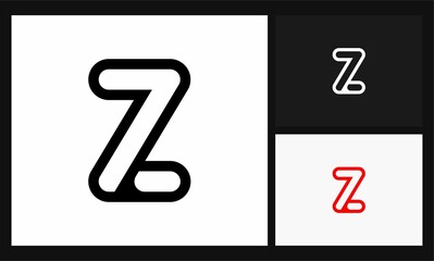 letter Z simple concept design circle logo