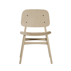 modern pine kitchen chair isolate on white background
