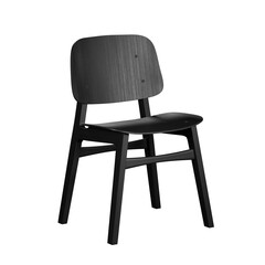 modern black pine kitchen chair isolate on white background