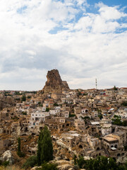 Fototapeta na wymiar View of the Uchisar fortress, Turkey
