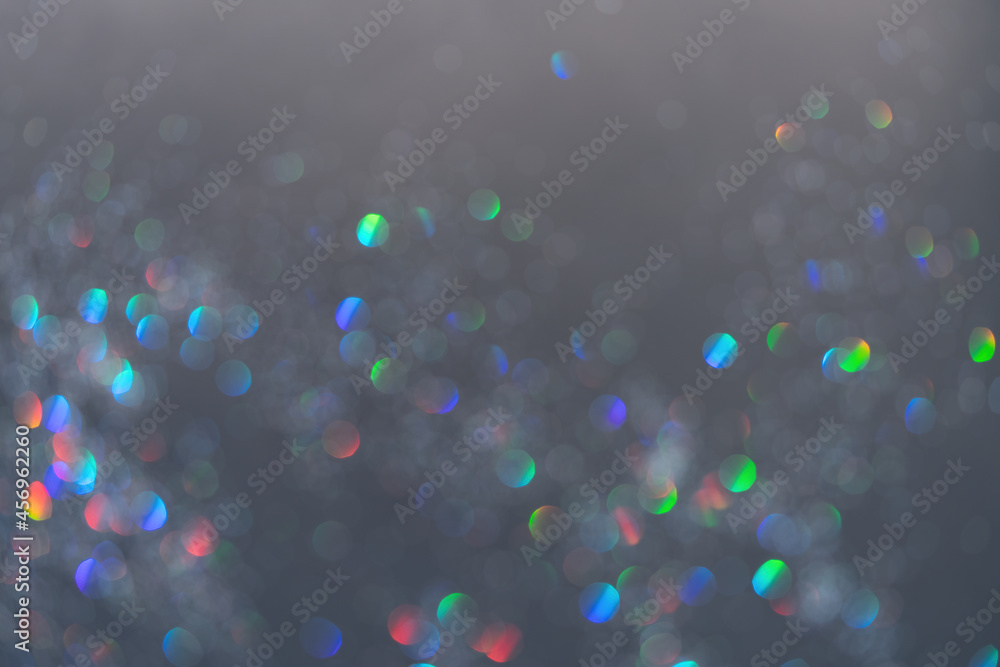 Poster multicolored shiny bokeh background