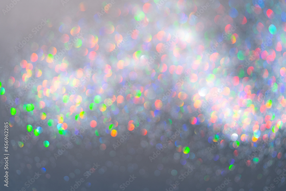Poster multicolored shiny bokeh background