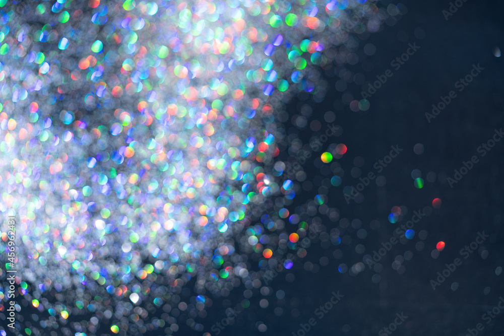 Poster multicolored shiny bokeh background