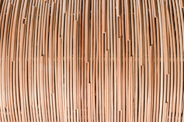nature background of brown handicraft weave texture rattan surfac