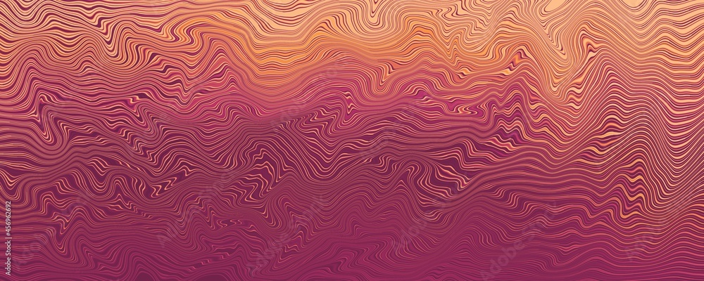 Poster abstract liquid background with a gradient from red to orange