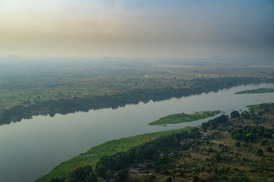 Aerial of the White Nile, Juba