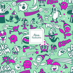 the toons arranged a magical party