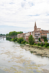 Fototapeta na wymiar Montauban in France, beautiful french city in the South, panorama 
