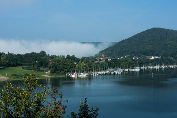 View to the area Scheid at the german lake called Edersee