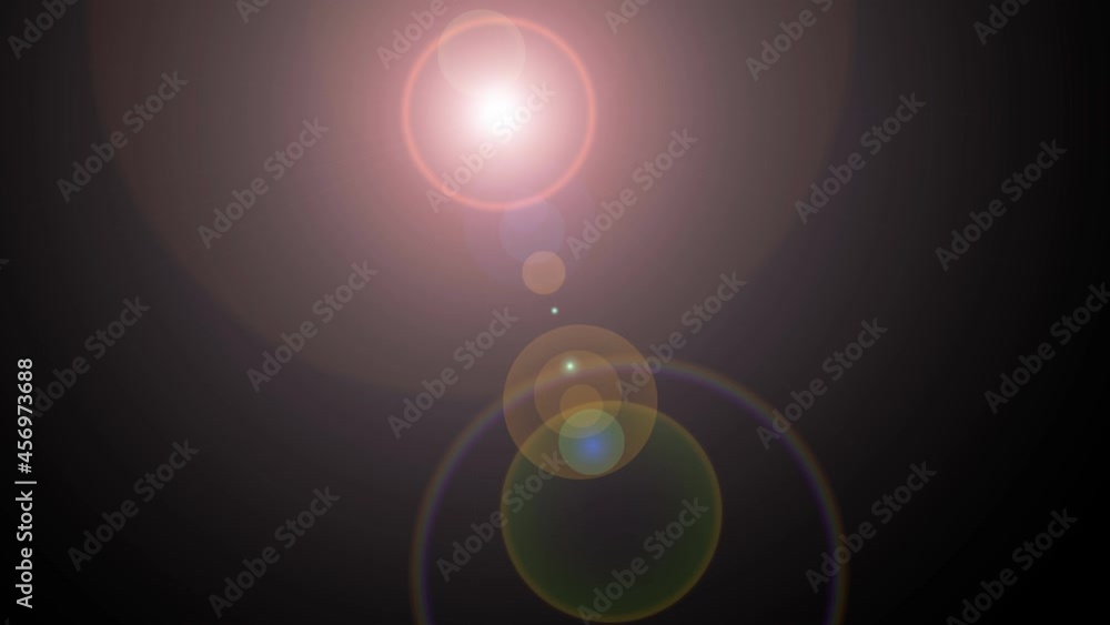 Aufkleber deep universe with star light with lens flare motion background. view from space.