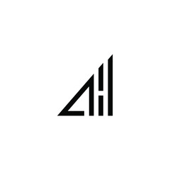 ah latter vector logo abstrack
