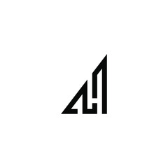 ah latter vector logo abstrack