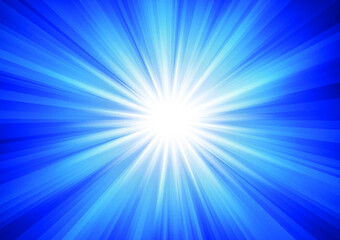 Blue radiant light beam vector
