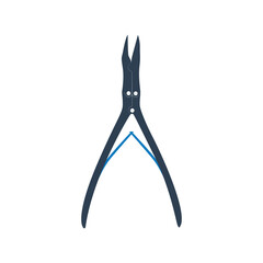 Medical scissor flat icon. Simple editable eps vector usable for web and print items.