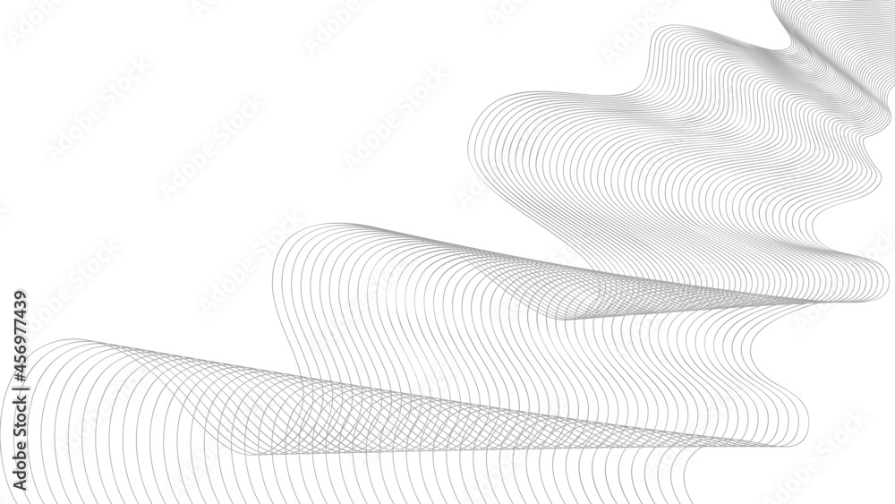 Aufkleber the pattern of gray lines on white background, hand drawn illustration of a brush. abstract geometri